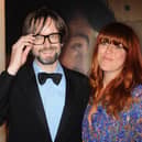 Pulp frontman Jarvis Cocker with his girlfriend Kim Sion