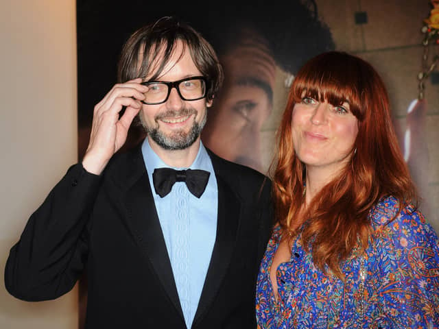 Pulp frontman Jarvis Cocker with his girlfriend Kim Sion