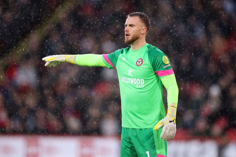 Brentford first choice looks for his fourth clean sheet of the season.