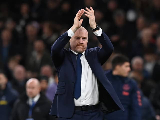 Everton manager Sean Dyche.  (Photo by GLYN KIRK/AFP via Getty Images)