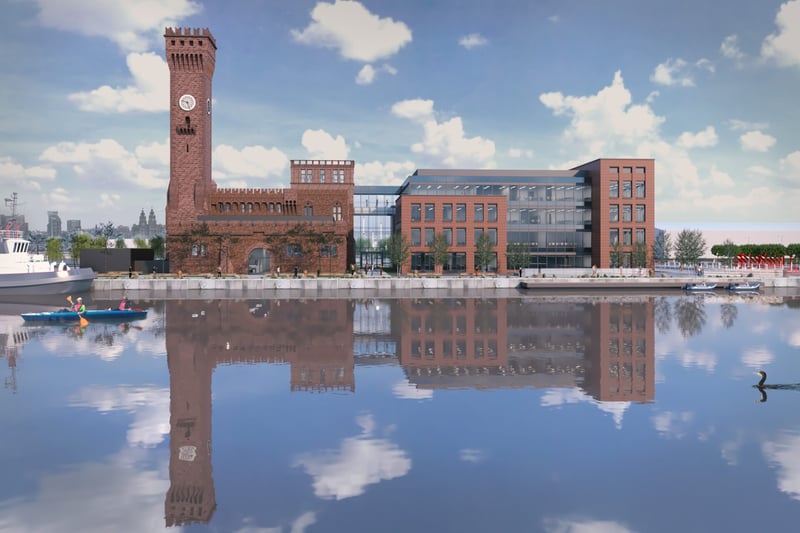 This is what the Maritime Knowledge Hub at Wirral Waters might look like in the future.