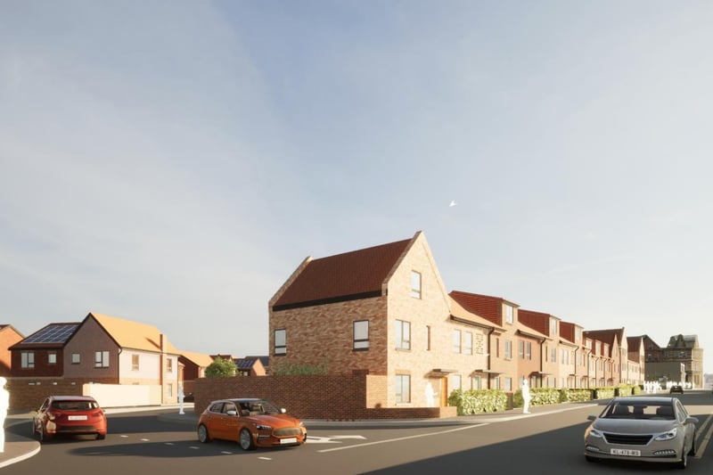 Proposed houses under the New Ferry regeneration plans. 