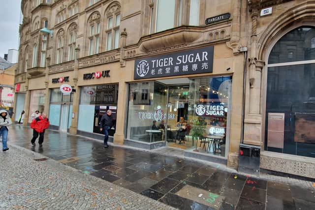 Tiger Sugar bubble tea cafe opened in November on Fargate.
