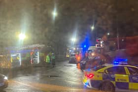 A large emergency response was captured on Myrtle Road at its junction with Queens Road on December 27.(Photo: Andy Kershaw)