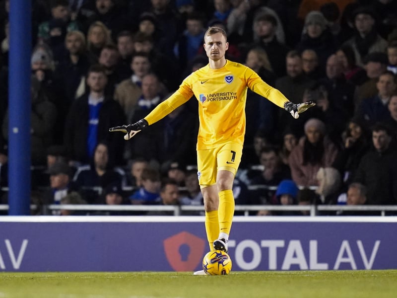 Is Pompey's undisputed No1. Did well against Bristol Rovers despite conceding two goals.