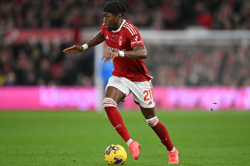 The five-goal winger missed Forest's draw with Wolves.