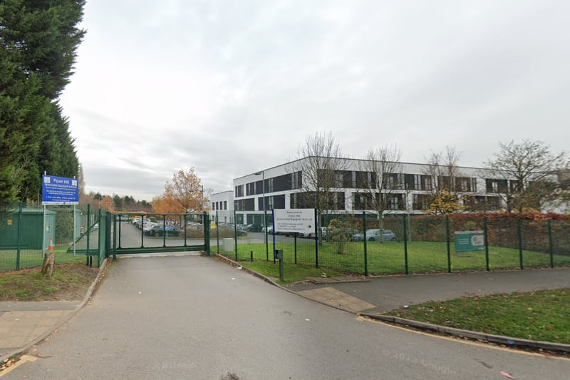 Piper Hill High School in Newall Green was rated 'outstanding' by Ofsted in 2023. 