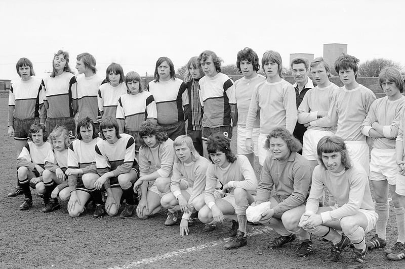 A Seaham schoolboy team took on opponents from Germany in this 1974 match.