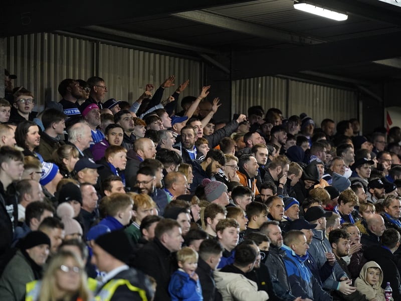 The superb Pompey fans getting behind their team