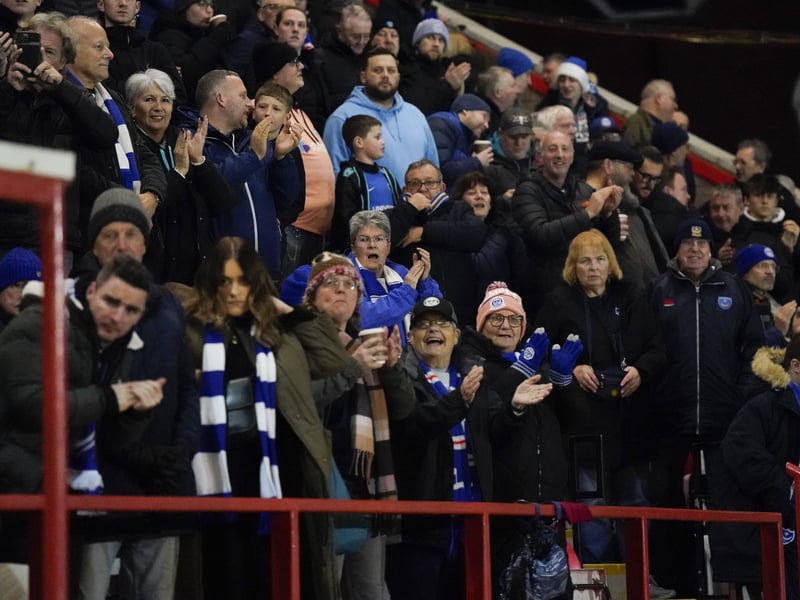 As always, the travelling Fratton faithful made themselves well and truly heard at St James Park