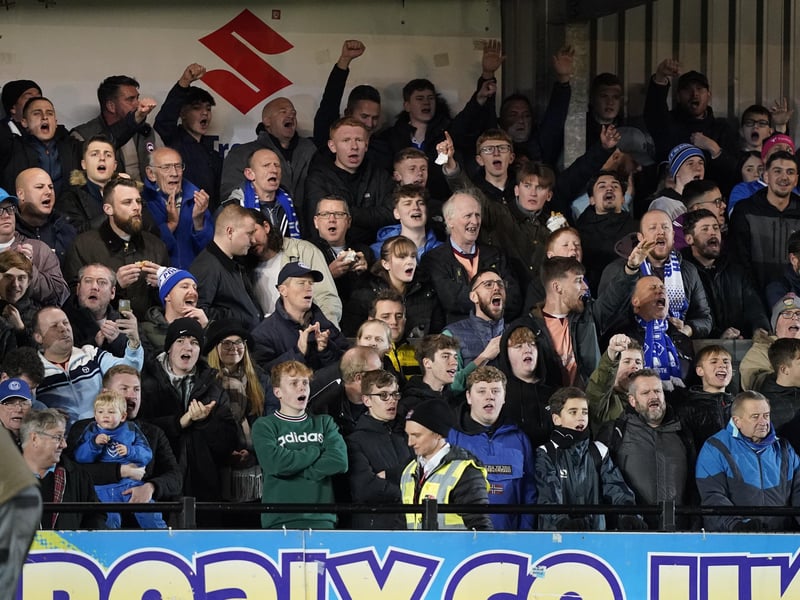 The superb Pompey fans getting behind their team