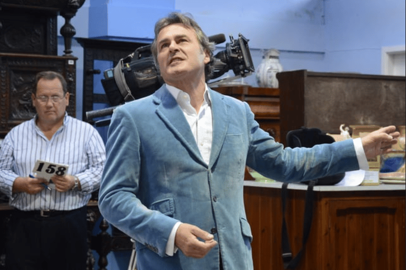 Flog it presenter, Paul Martin filming at Boldon Auction Galleries in 2013