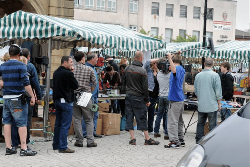 Back to 2011 where filming of the new series of Tracy Beaker Returns took place in South Shields Market.