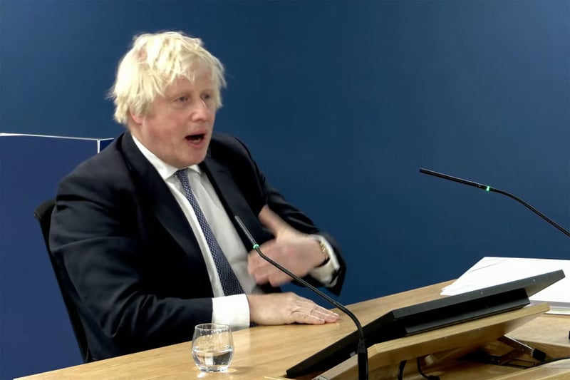 Former PM Boris Johnson appeared at the Covid-19 Inquiry in December, hoping to explain away the sheer chaos described by previous witnesses . 