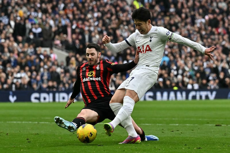 Son really should have buried a chance after a minute when Sarr released Johnson, who put the ball across the box. The South Korean shot first time and missed the target. Another chance exposed a lack of confidence. He is struggling for consistency this season, or even in a single game. But he got his goal to give the team some breathing space deep in the second half.  (Photo by BEN STANSALL/AFP via Getty Images)