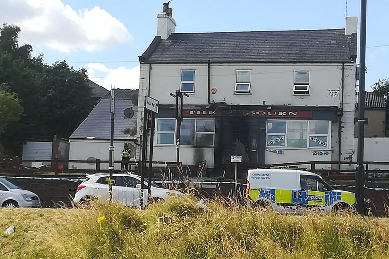 The former Wybourn pub taken in July 8 after a suspected arson attack. Image by @SheffieldEyes
