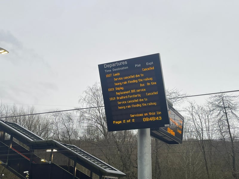 Our reporter described the station as "eerily quiet" as no trains passed the station.