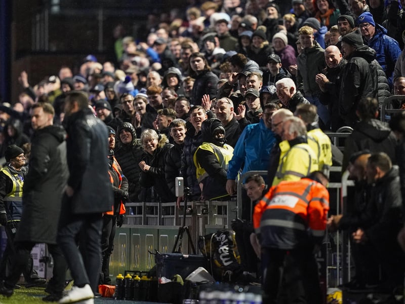 18,299 Pompey fans were present inside Fratton Park to see the Blues beat Stevenage on New Year's Day.