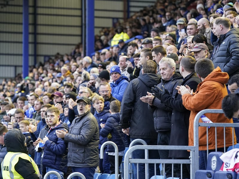 18,299 Pompey fans were present inside Fratton Park to see the Blues beat Stevenage on New Year's Day.