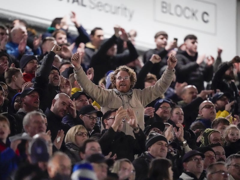 18,299 Pompey fans were present inside Fratton Park to see the Blues beat Stevenage on New Year's Day.