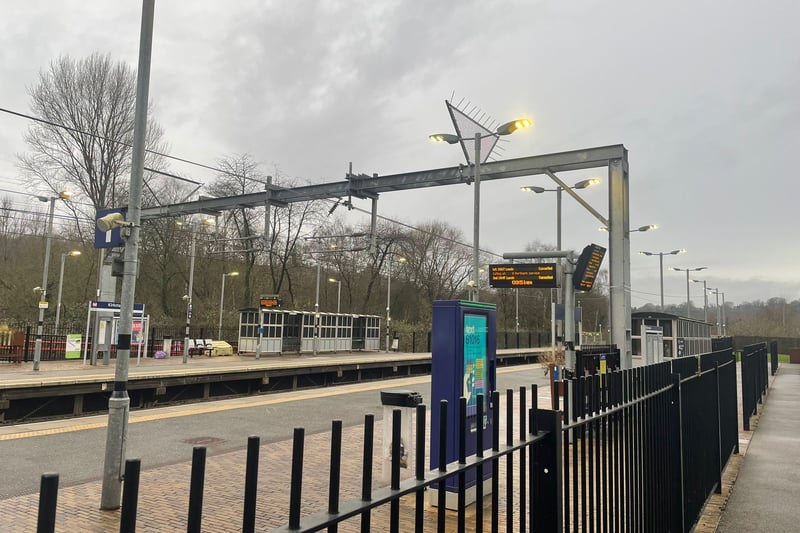 Heavy rain overnight meant all trains to an from Kirkstall Forge Station were cancelled or replaced by buses, leaving the station empty.