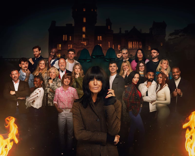 The Traitors series 2 starts January 3. Pictured is Claudia Winkleman and the contestants. 