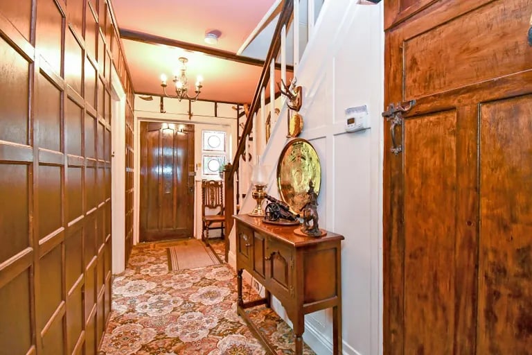 Enter into this stunning foyer.