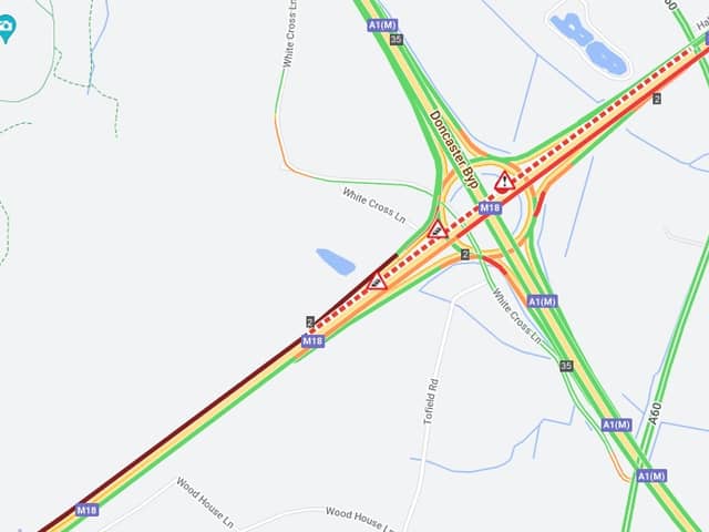 The M18 near Doncaster in South Yorkshire is closed on the northbound route after a major crash this morning (January 2) with an air ambulance reportedly on the scene.