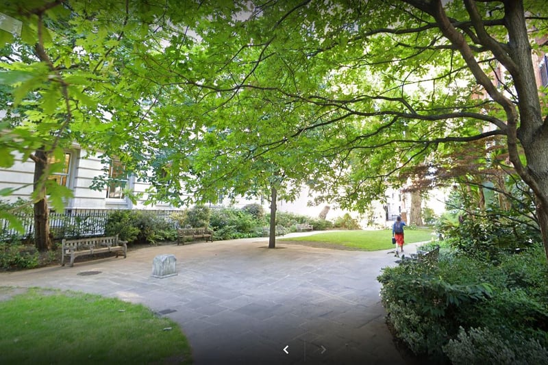 Postman's Park is a public garden near St Paul's Cathedral in the City of London. It has a rich history, from being the location of the headquarters of the General Post Office to an appearance in the movie Closer. (Photo by Google Maps)