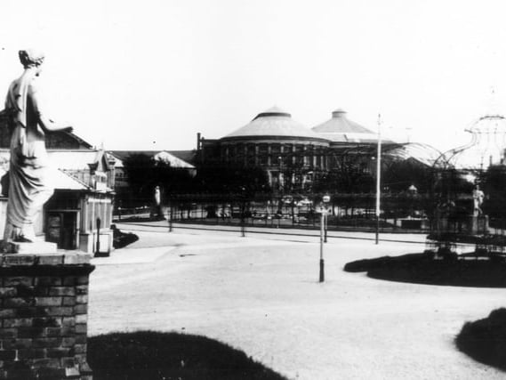Raikes Hall Gardens, in 1899. It was called the Royal Palace Gardens - original home of Blackpool Football Club