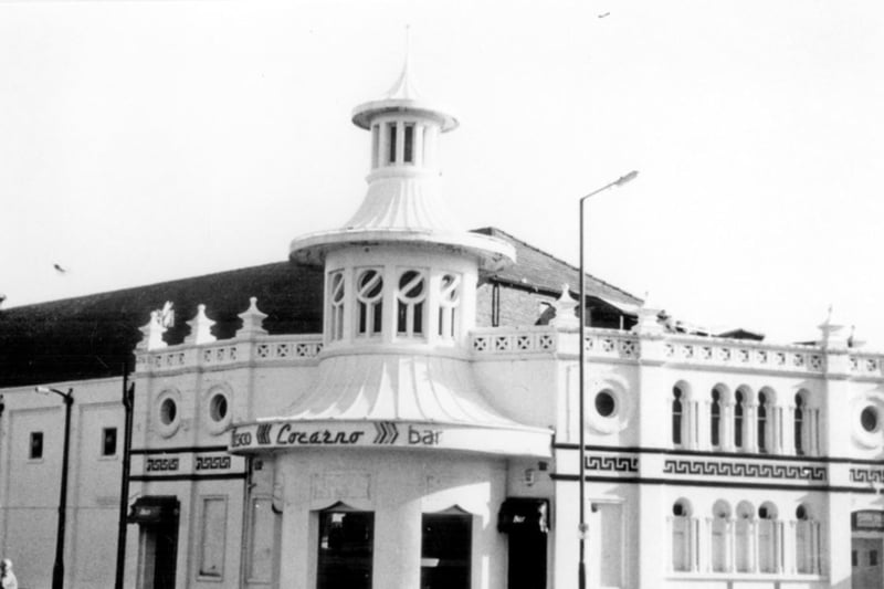 The Lansdowne Picture Palace, which opened in 1914, pictured in its later guise at The Locarno ballroom. The venue, at the junction of London Road and Boston Street, just south of Sheffield city centre, closed as a cinema in 1940 and has been used for many other purposes over the years, including as a nightclub and a Marks & Spencer store. Today only the striking facade survives, as the entrance to a Budgens supermarket.