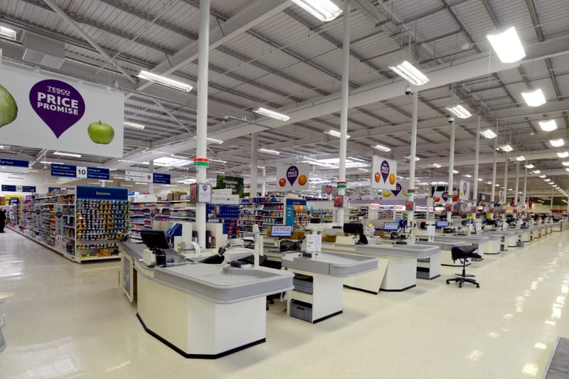 The new Tesco supermarket in Newcastle Road, pictured as it got ready to open in 2013.