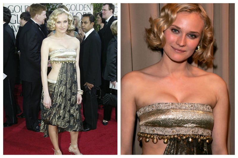 Unfortunately for Diane Kruger, her 2005 Golden Globes outfit was a fashion disaster