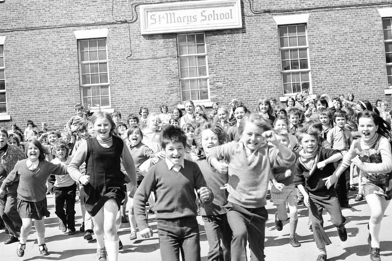 A summer's day at St Mary's School in July 1974.