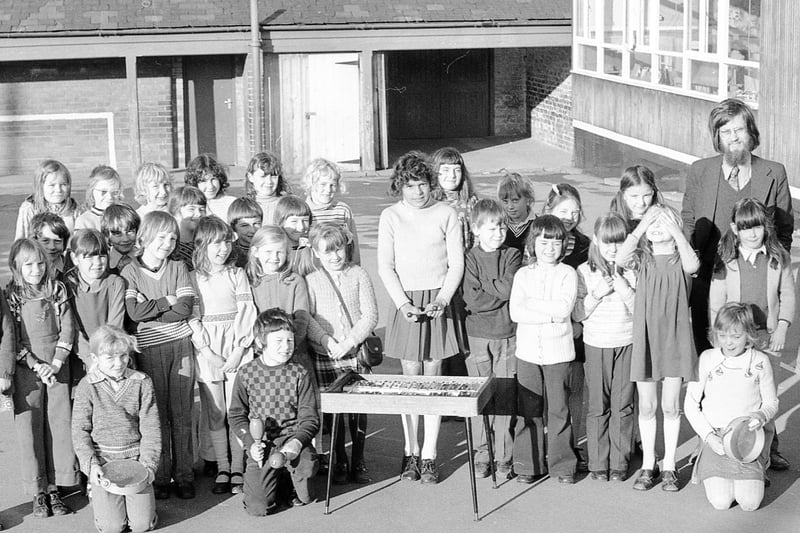 Tune in to this November 1974 scene which shows the South Hylton Junior School Choir.