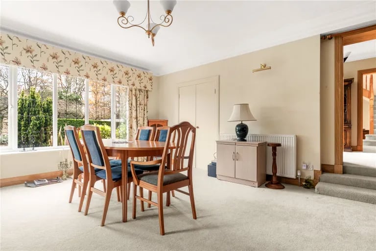 A separate dining room offers lots of room for formal dinners with friends and family.