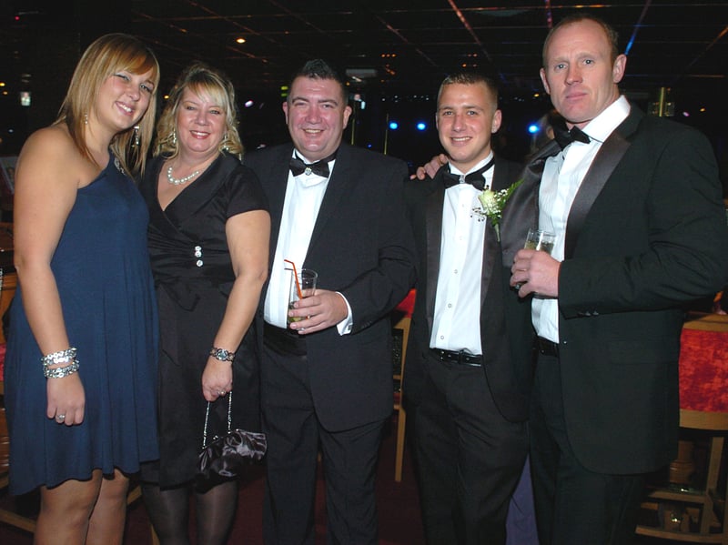 Pic L-R: Rebecca and Carolyn Armstrong, Steven Mitchell, Ryan Armstrong and James Hylands.