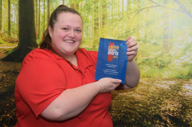 Jess Mitchell was recognised for 13 years of supporting children, their parents and everyone at her nursery.