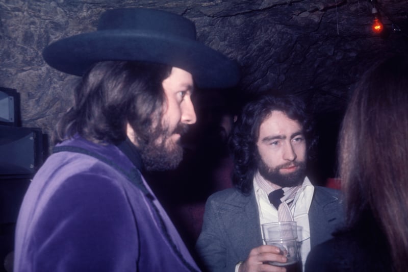 The historical Chiselhurst Caves in Bromley can be visited by members of the public including, pictured here, John Bonham of Led Zeppelin and Paul Rodgers of Bad Company at an album launch by The Pretty Things for Silk Torpedo in 1974.