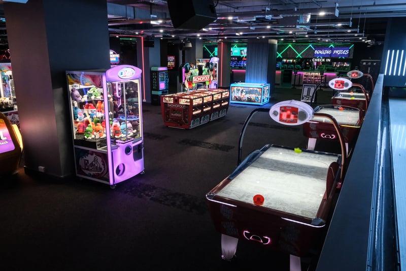 If you aren't there for laser tag, mini golf, bowling, an escape room or to play pool or table tennis, why not see if the arcade will take your fancy?
