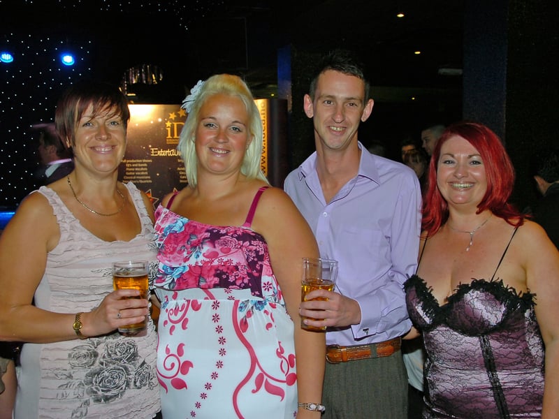 Guests at the Talent Showcase, organised by iDEA International Entertainment, at Sands Venue, Blackpool Promenade. From left, Corinne Greenhalgh, Gemma Cooke, Jason Paul and Sarah Hawes.