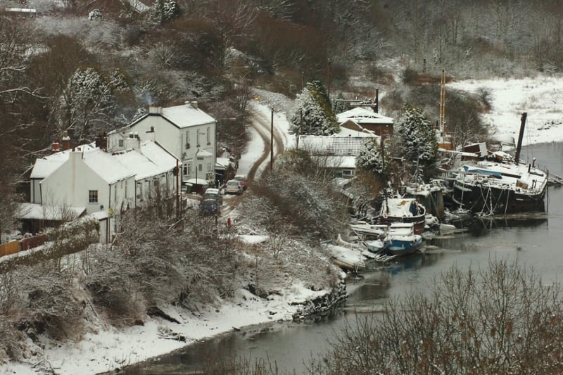 An Echo photographer took this view of ice forming on the Wear in 2010.