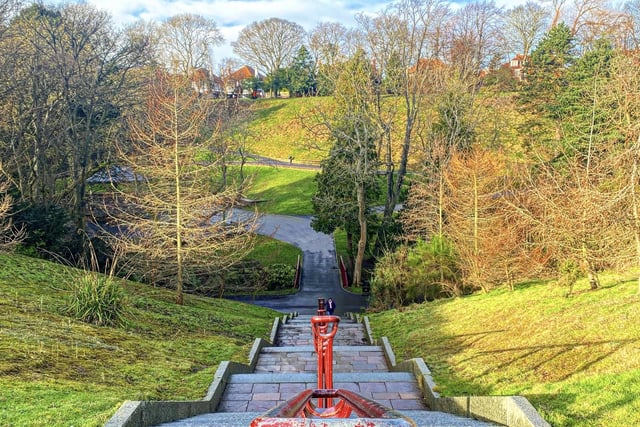 The land for Barnes Park was bought in 1904 by the Borough of Sunderland for £8,500. Work commenced on the site in 1907 and it was officially opened on 6 August 1909. The park underwent a major £3.6million revamp which was completed in 2011. Historic features, including the band stand, were restored as well as new adventure play areas created. It's the largest park in the city 