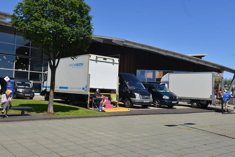 The Vera drama series on location at the St Peter's Campus of Sunderland University in June 2019.