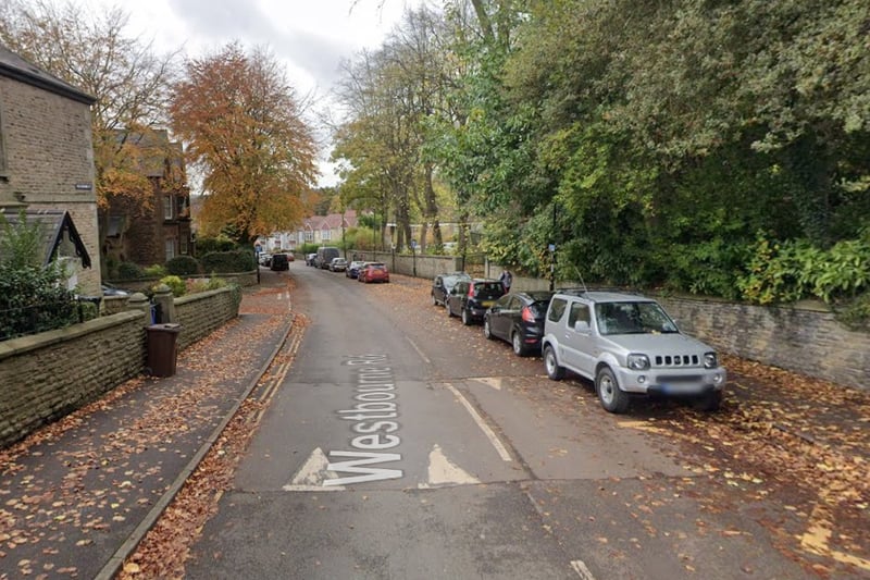 The joint third-highest number of reports of vehicle crime in Sheffield in November 2023 were made in connection with incidents that took place on or near Westbourne Road, Endcliffe, with 3