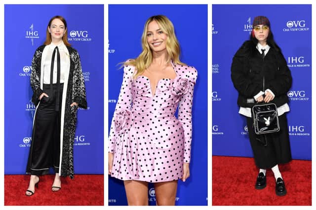 Emma Stone, Margot Robbie and Billie Eilish all opted for vastly contrasting outfits, but stayed true to their style
