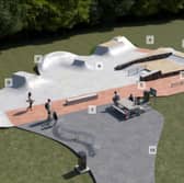 Artists impressions show how a new skate park proposed for Stocksbridge, Sheffield Could look. Picture: Canvas Spaces Ltd