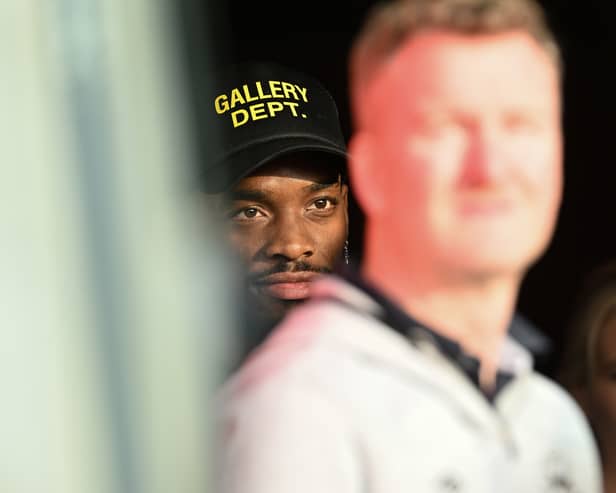  Ivan Toney of Brentford looks on from the tunnel at the end of the Premier League match between Brentford FC and Manchester City at Gtech Community Stadium . (Photo by Mike Hewitt/Getty Images)