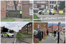 A large police cordon is in place around a block of flats at the junction of Errington Road and Errington Avenue in Arbourthorne this morning (January 8), with residents saying they heard "gunshots" on Sunday night.