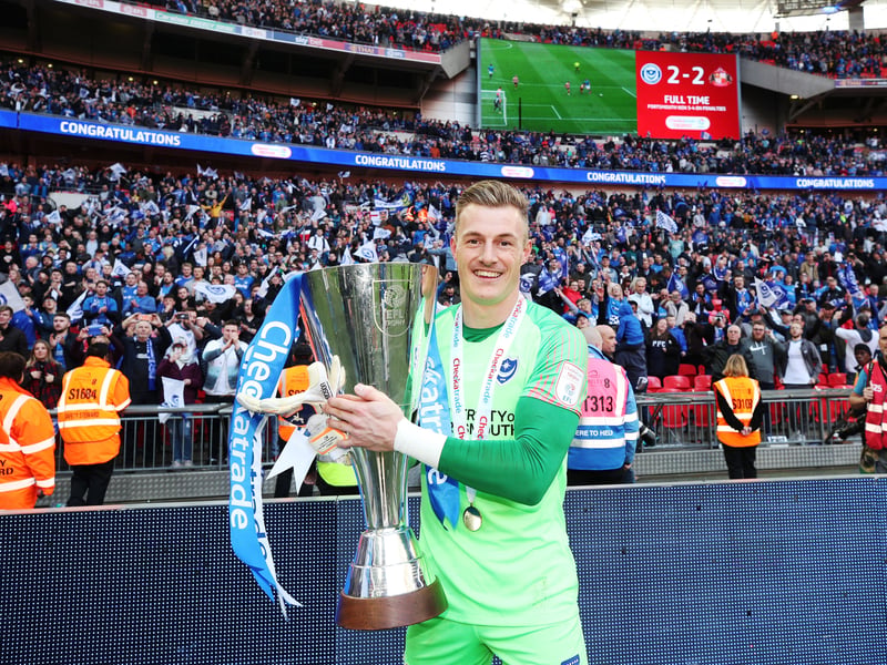 Joined from:  Shrewsbury Town.
Transfer fee:  Free transfer.
Position: Goalkeeper.
Pompey record: 135 appearances.
Honours at Pompey: Checkatrade Trophy 2018/19.